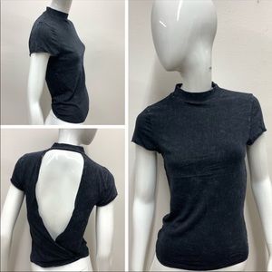 NWT We The Free Open Back Acid Wash Top Sz S